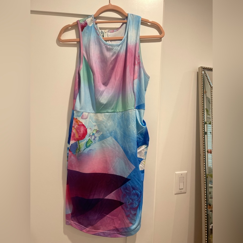 Amazon Colorful Floral Midi Dress